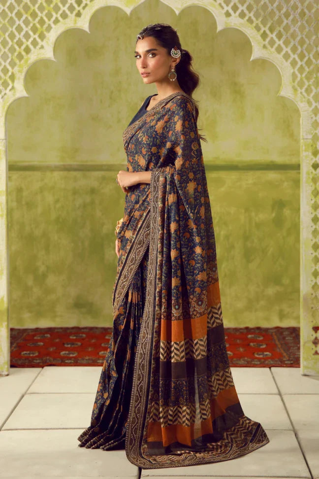 Khoobsurat Saree - Blue