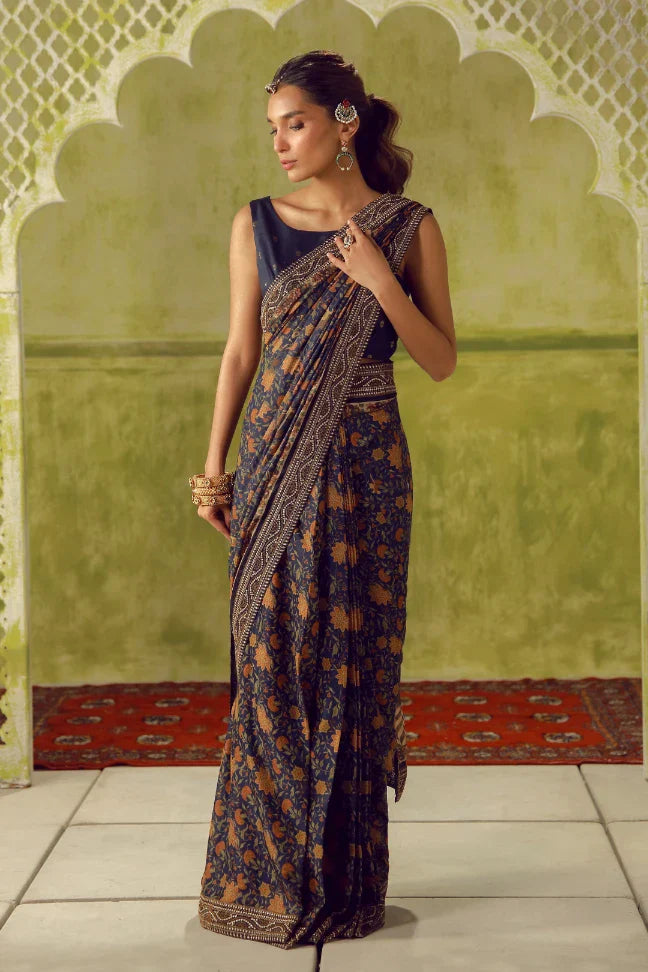 Khoobsurat Saree - Blue