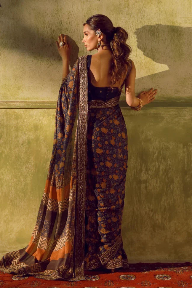 Khoobsurat Saree - Blue