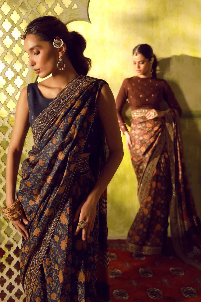 Khoobsurat Saree - Blue