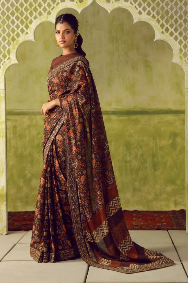 Khoobsurat Saree - Maroon