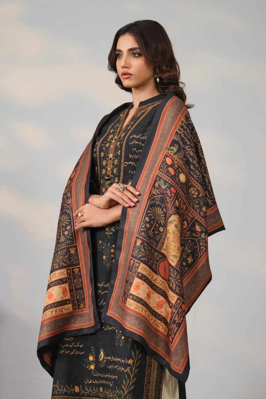 Anjuman Stole - Black