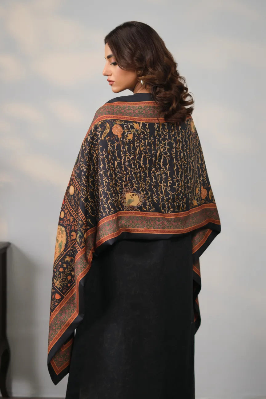 Anjuman Stole - Black