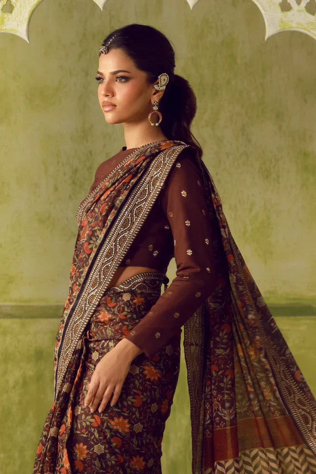 Khoobsurat Saree - Maroon