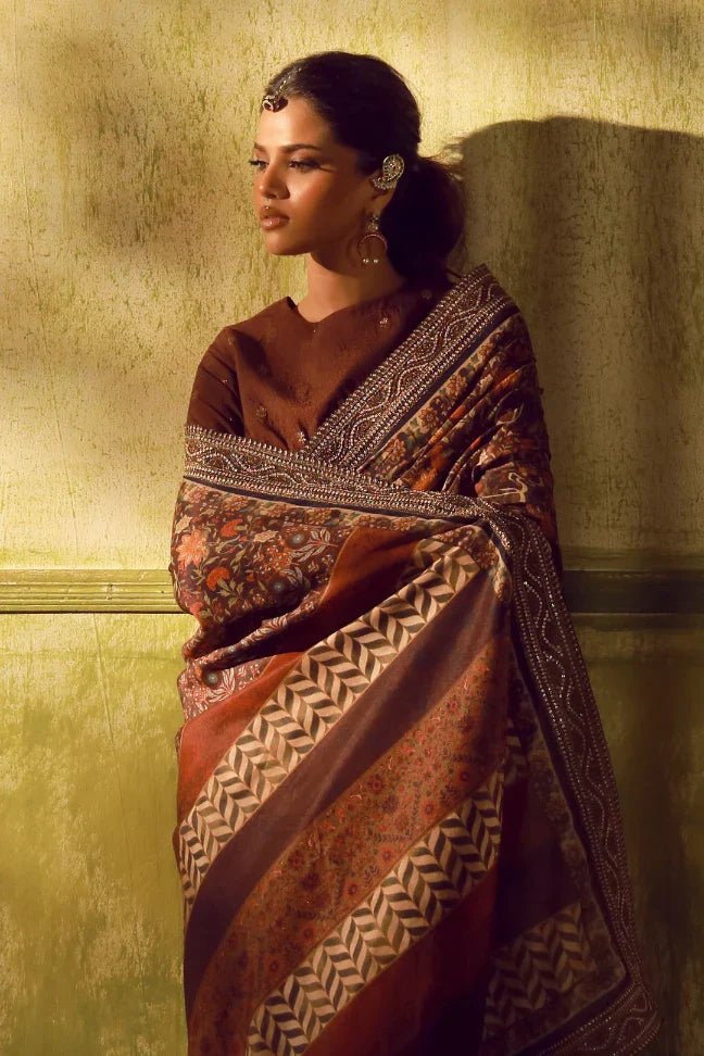 Khoobsurat Saree - Maroon