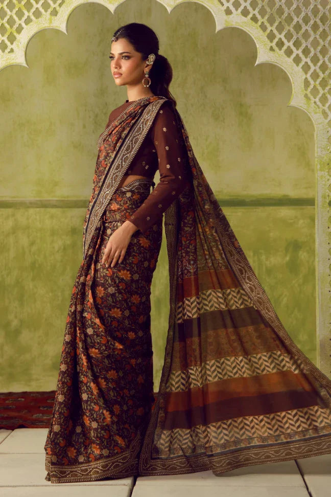 Khoobsurat Saree - Maroon