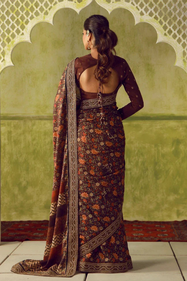 Khoobsurat Saree - Maroon