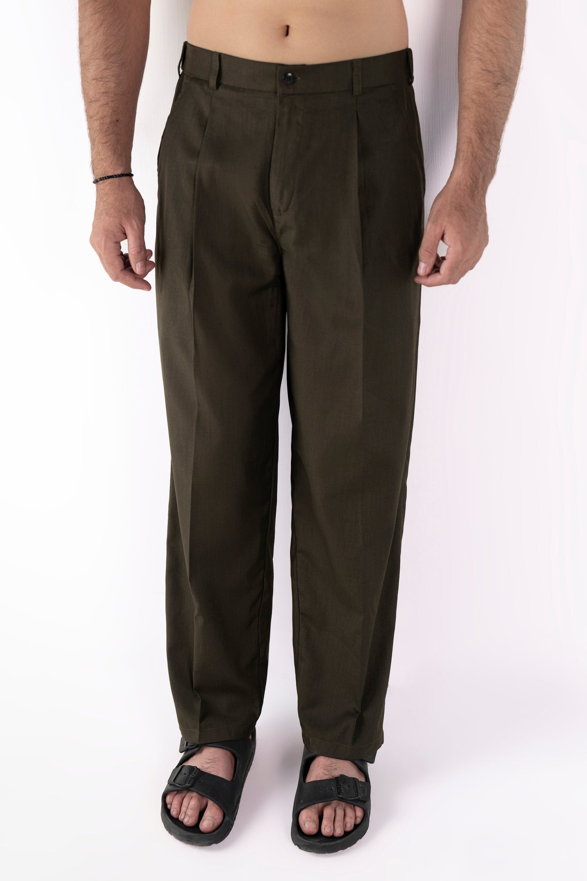 Forteve Classic Olivine Pleated Pants – Forteve Went