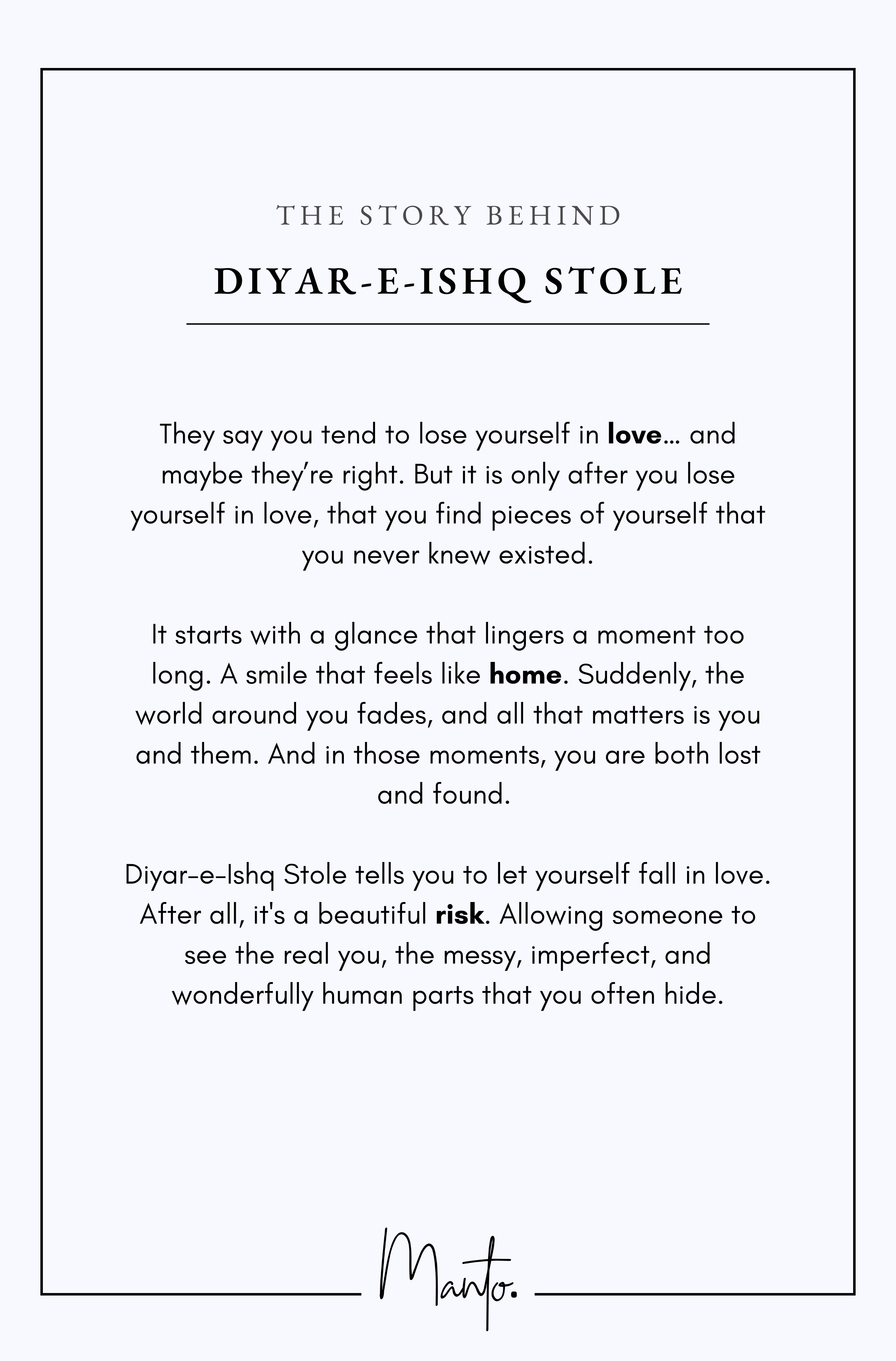 Diyar-e-Ishq Stole - Rust
