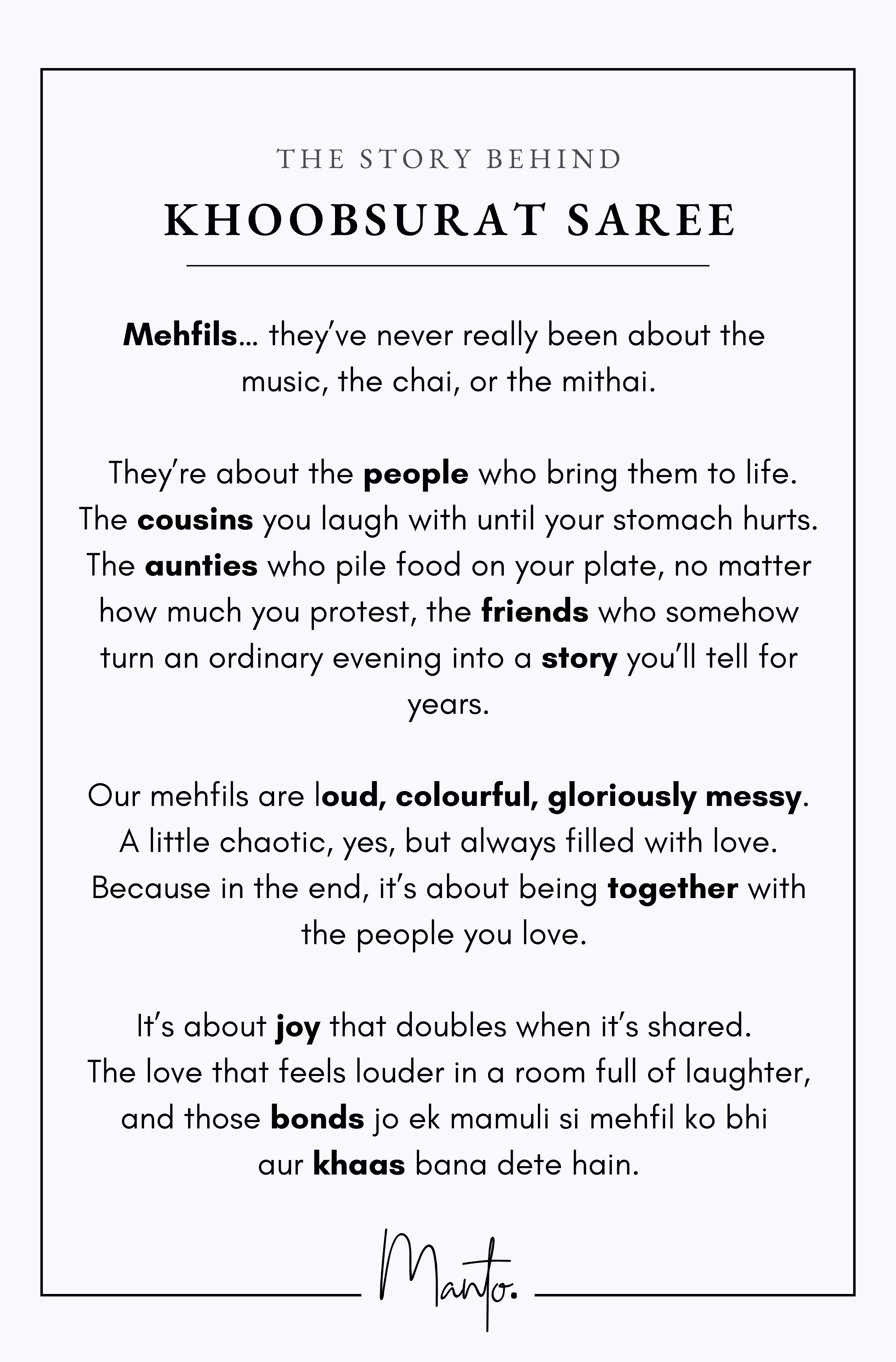 Khoobsurat Saree - Blue